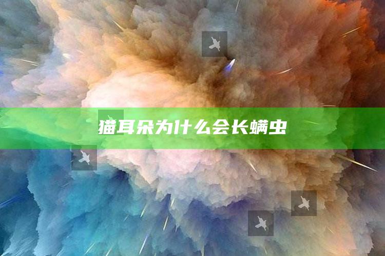 猫耳朵为什么会长螨虫