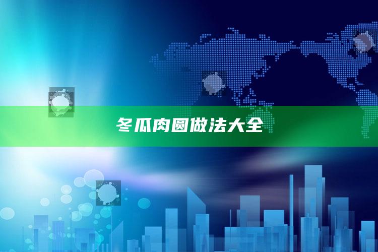 冬瓜肉圆做法大全