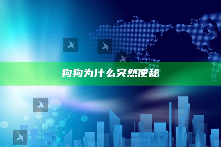 狗狗为什么突然便秘