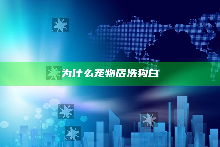 为什么宠物店洗狗白